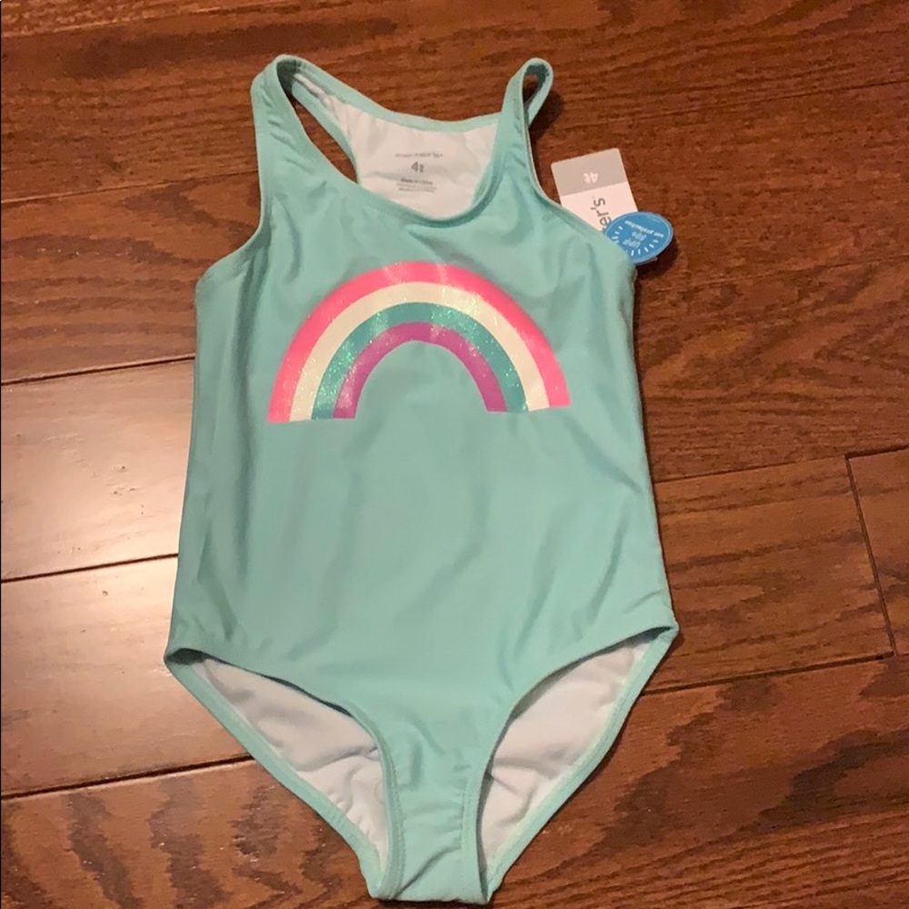NEW Carterβs rainbow swimsuit - Picture 1 of 3